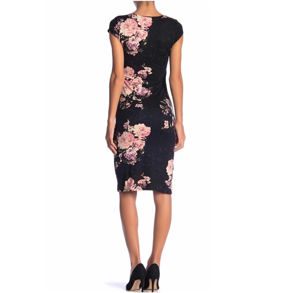 Velvet Torch Bodycon Cap Sleeve Dress NWT XL - Picture 4 of 4